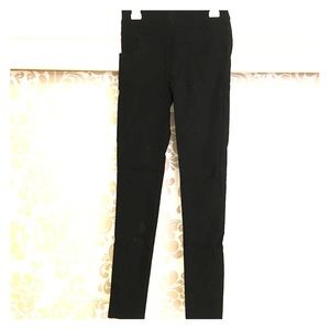Plain Black High Waisted Jeggings