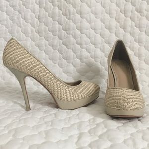 Light cream, Joan & David heels