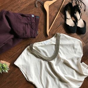 DVF Acedia Silver Ball Top in Gingersnap