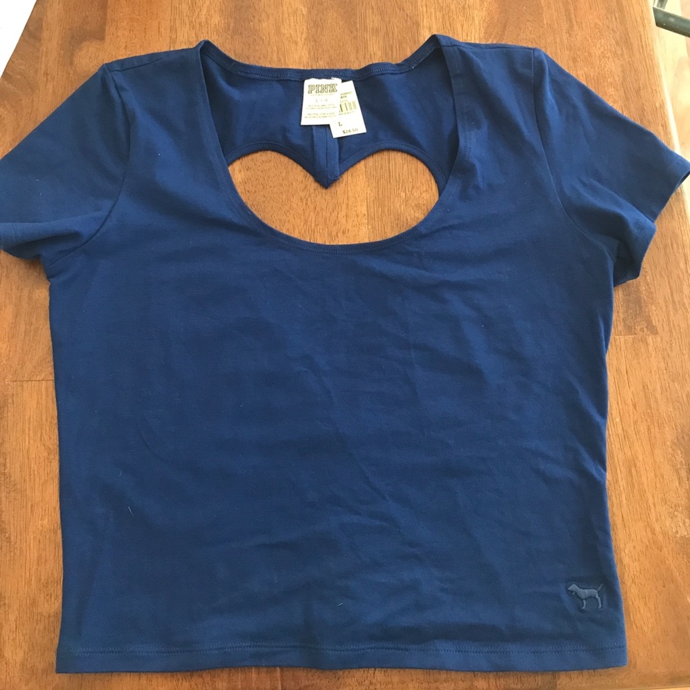 Navy Crop top