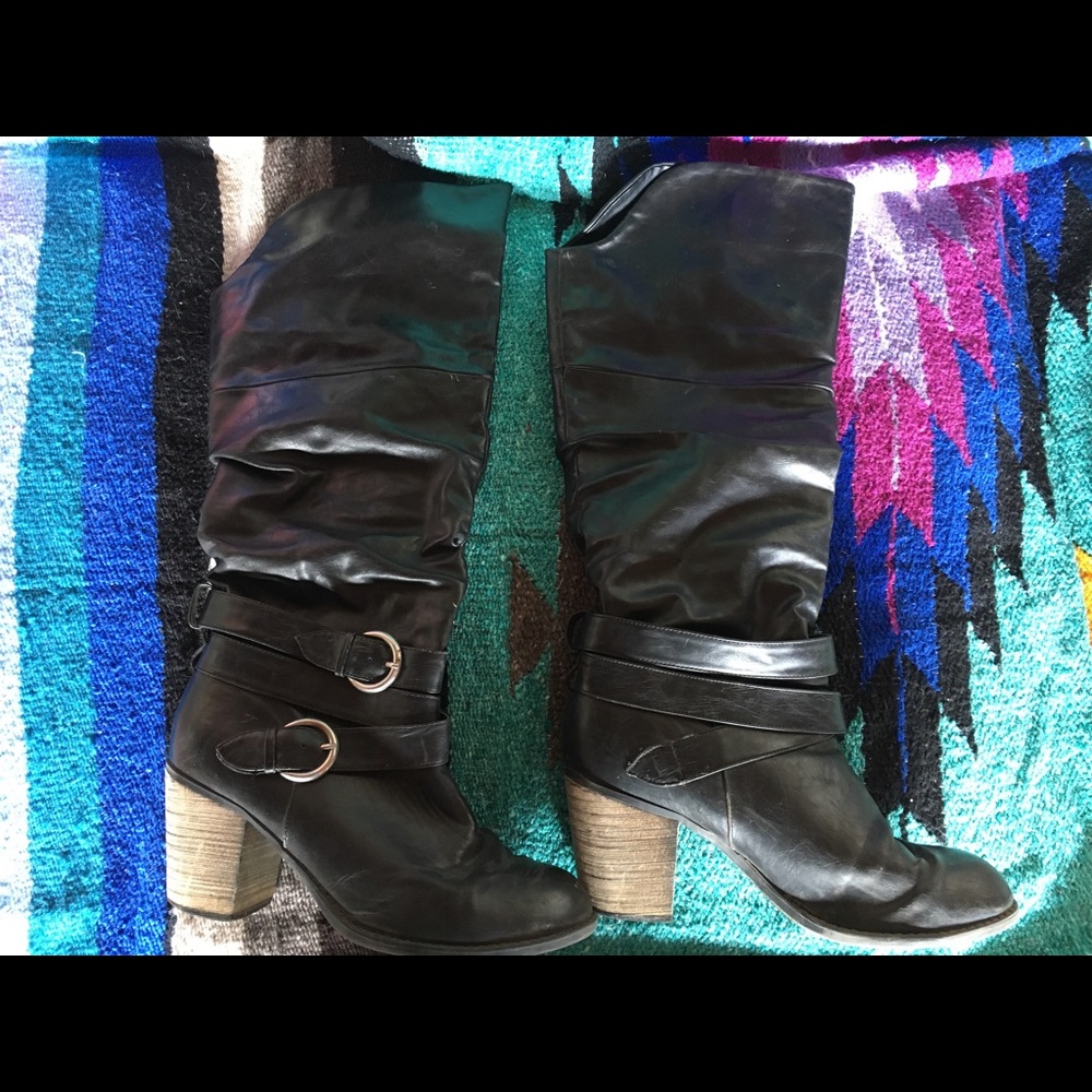 Diba knee high boots wide calf