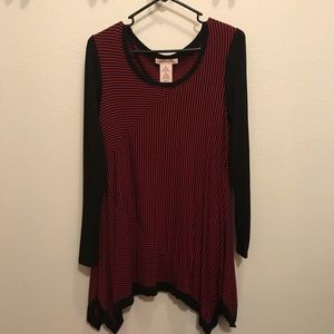 Shark bite Tunic with flattering print