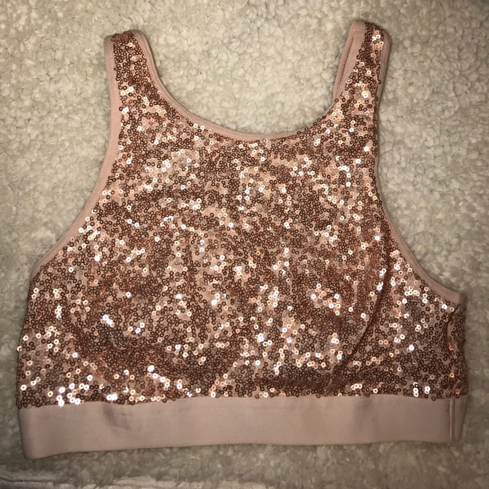 Rose Gold Sequin Bandeau ✨