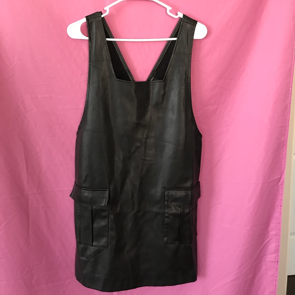 Leather dress fir Winter time can wear with shirt