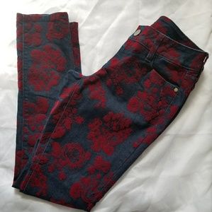 🍬6FOR$10SALE- Decree Floral Skinny Jeans