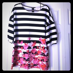 Anthropologie striped tunic Sz M