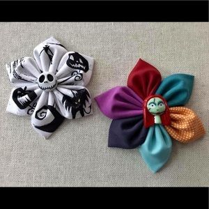 Nightmare Before Christmas hair flowers