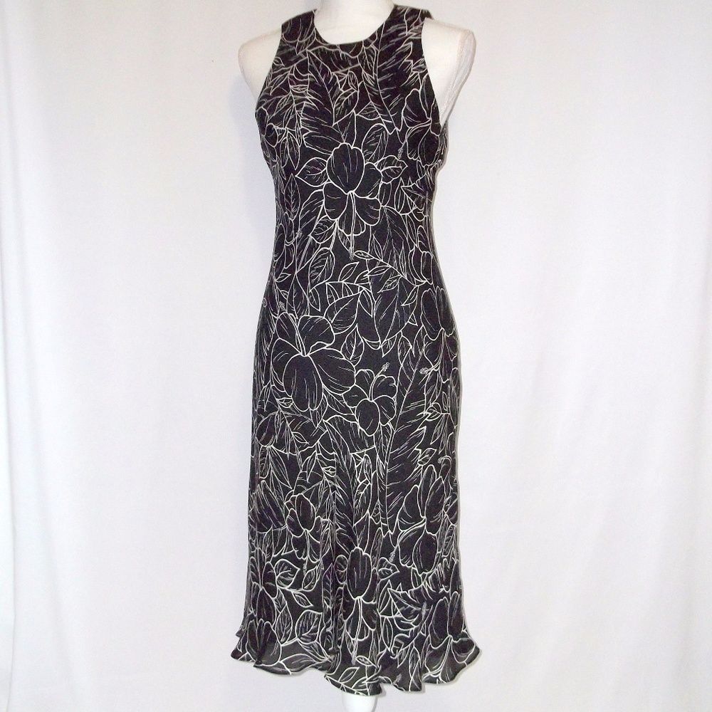 Ralph Lauren Floral Silk Dress Size M