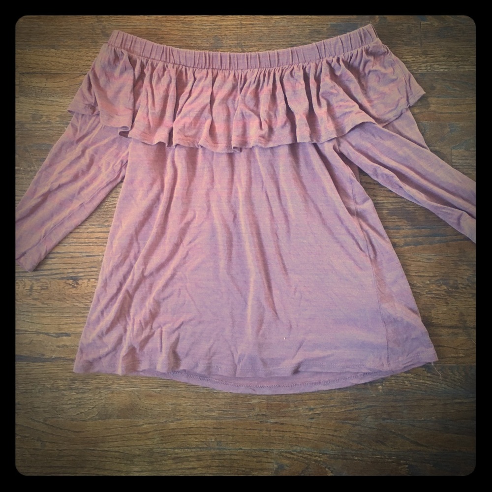 Off the shoulder top purchased through Stitch Fix