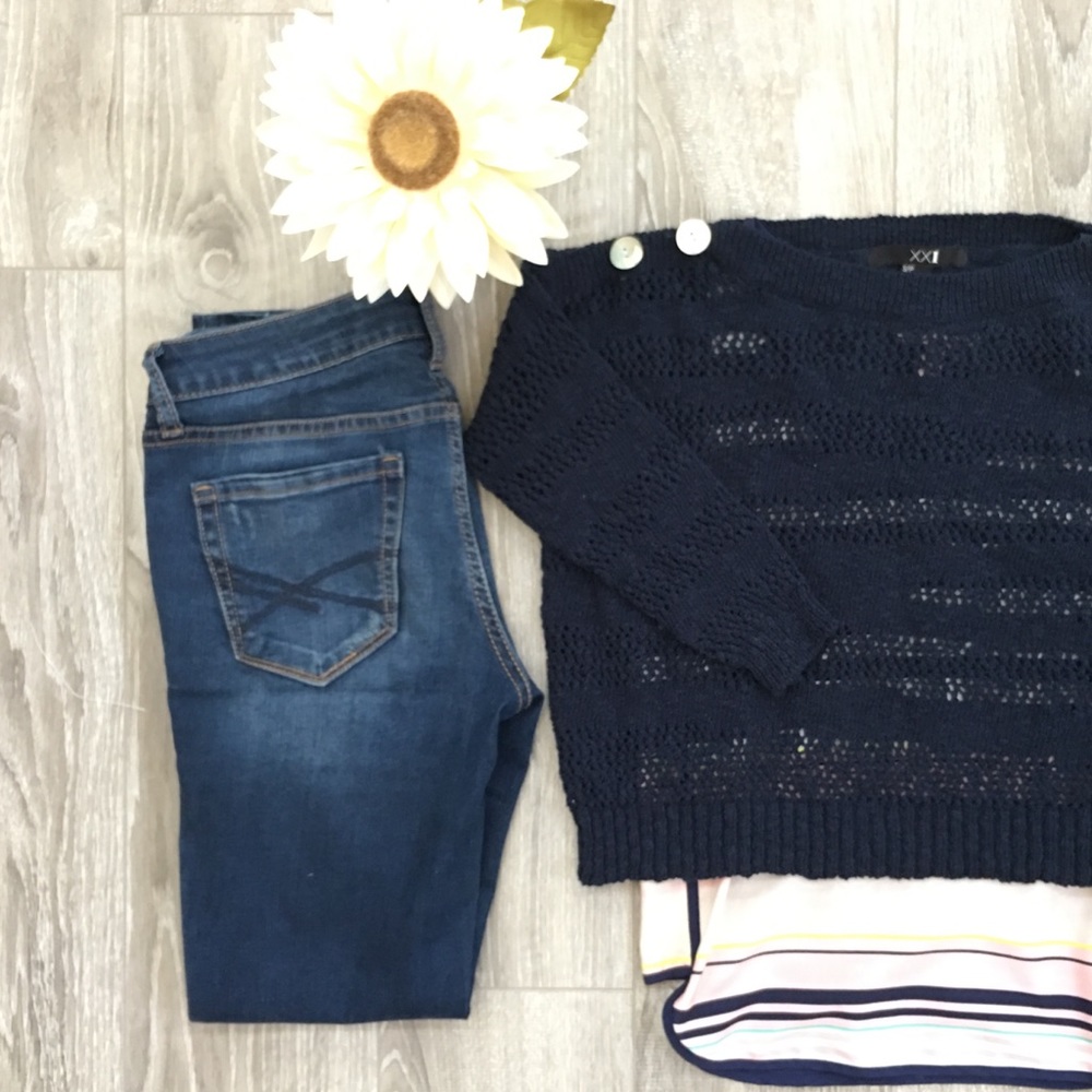 Forever 21 Crop Knit Sweater