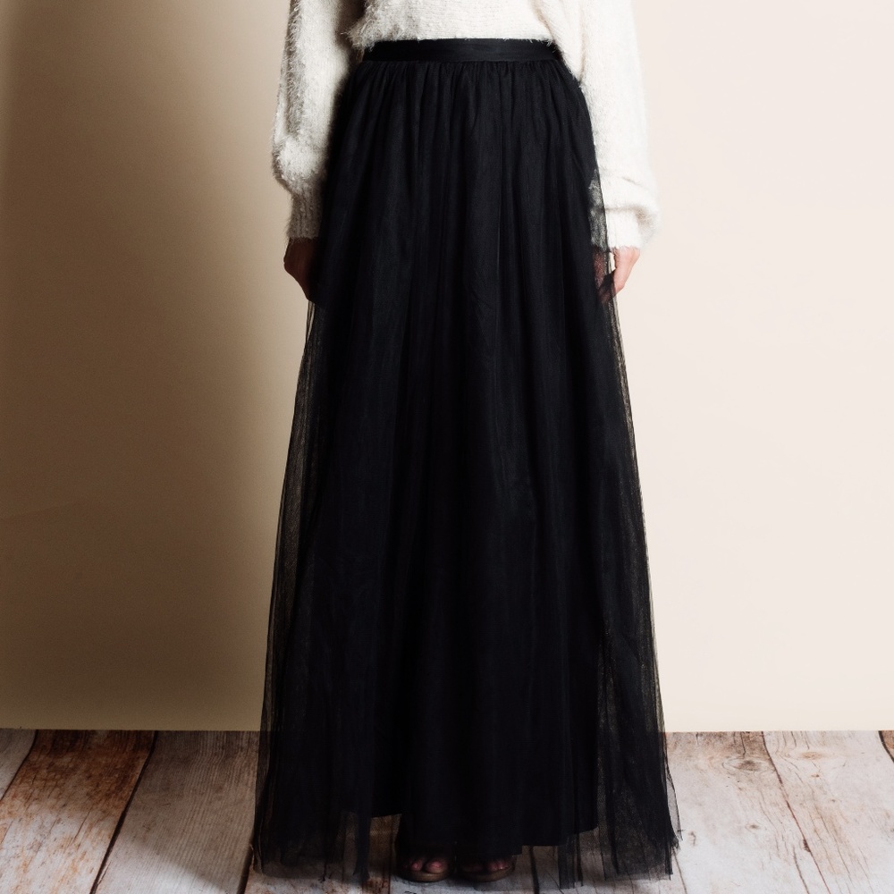 Black Tulle Skirt