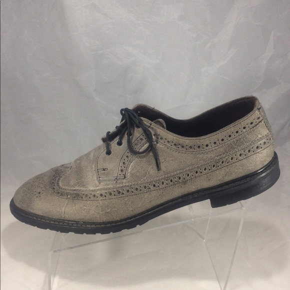 Allen Edmonds Aberdeen Gray lace up Oxfords Shoes - Picture 1 of 8