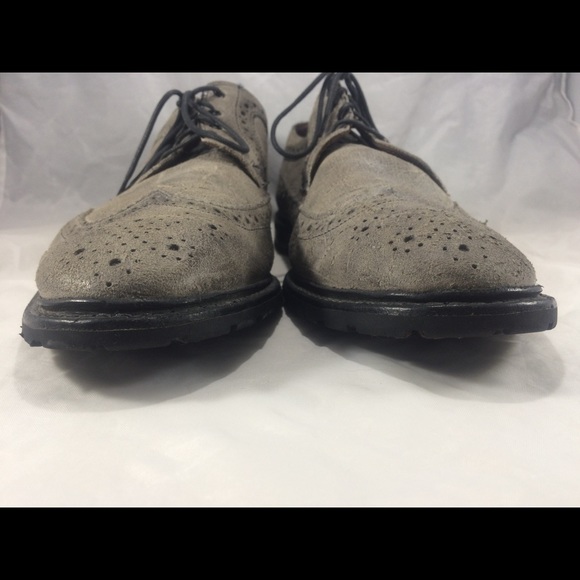 Allen Edmonds Aberdeen Gray lace up Oxfords Shoes - Picture 5 of 8