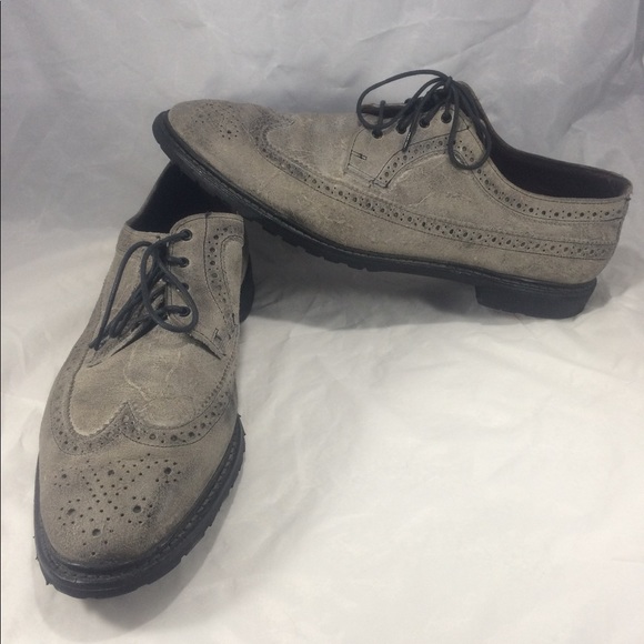 Allen Edmonds Aberdeen Gray lace up Oxfords Shoes - Picture 8 of 8