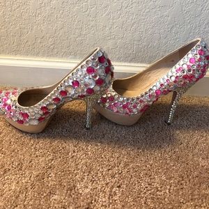 Steve Madden rhinestone heels