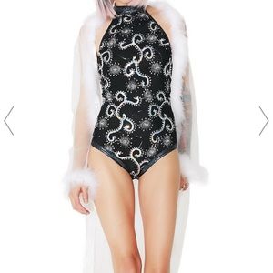 J valentine light up sequin rave bodysuit