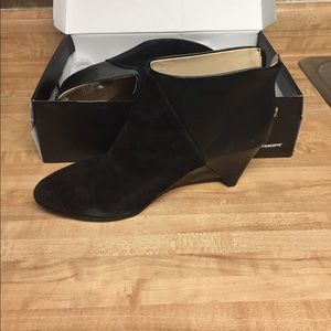 Suede and leather Ankle booties