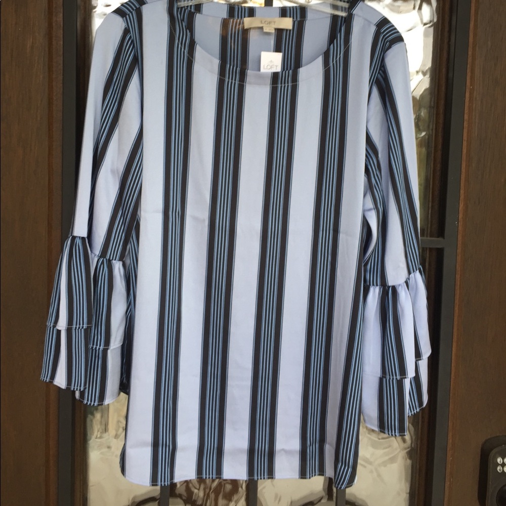 Loft bell sleeve blouse