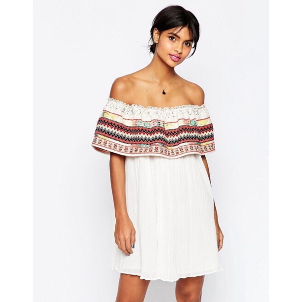 ASOS Geo-Tribal Patterned Mini Dress