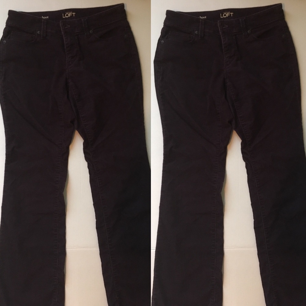 Purple Ann Taylor Boot-Cut Jeans