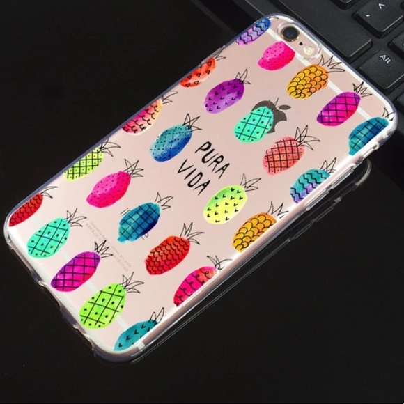 NEW iPhone 7/7+/8/8+ Case Pura Vida Pineapples - Picture 5 of 5