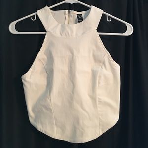 White crop top