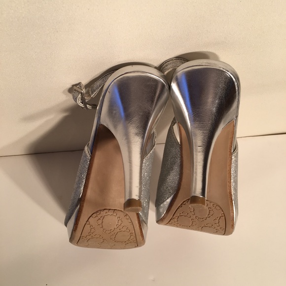 Rampage Flanders Silver Glitter Pump Size 10 - Picture 5 of 8