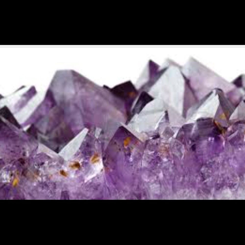 Amethyst Floral choker waterfall necklace. - Picture 7 of 8