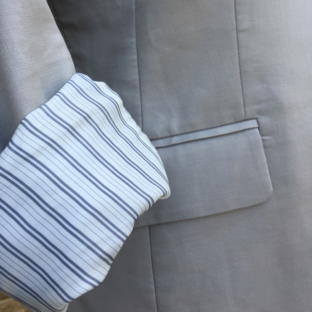 J. Crew schoolboy notched collar 2 button pockets - Picture 3 of 8