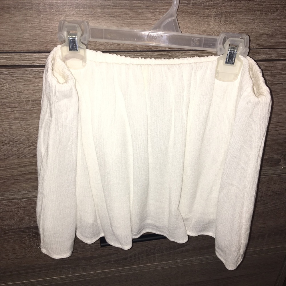 Tobi White Sleeveless Flowy Tank Top