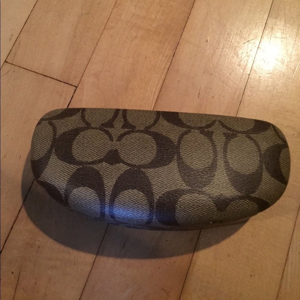 Coach glasses case classic brown
