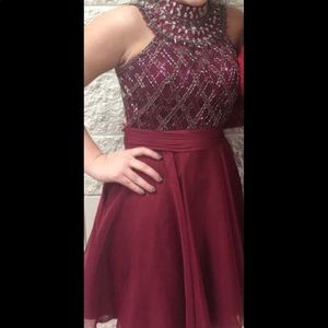Shortcut formal burgundy dress. Worn once.
