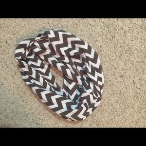 Chevron knit infinity scarf
