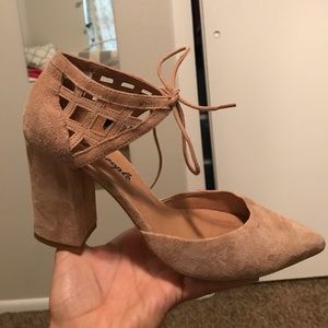 Free people lace up heels