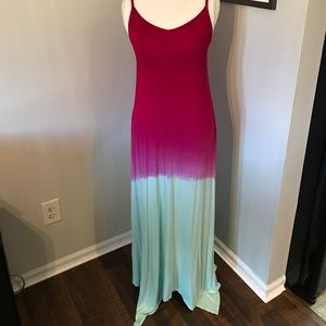 Asymmetrical maxi dress