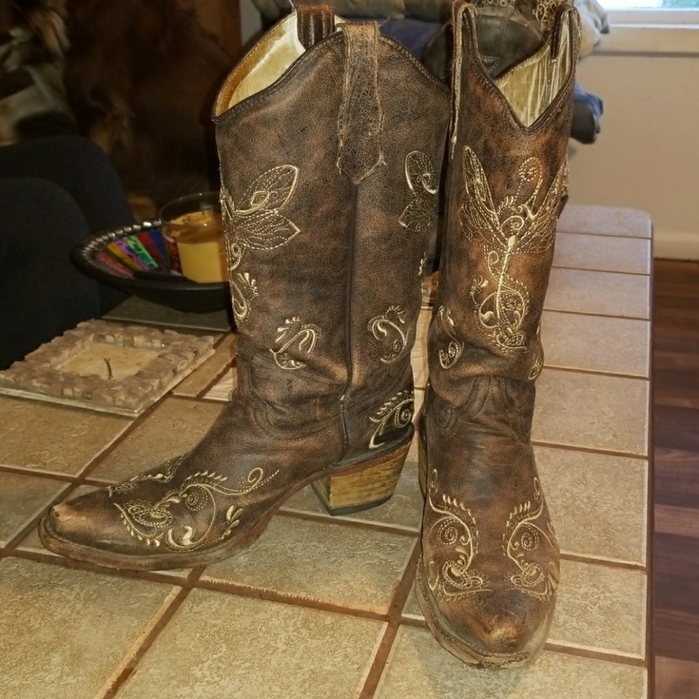 Circle G cowgirl boots size 8W