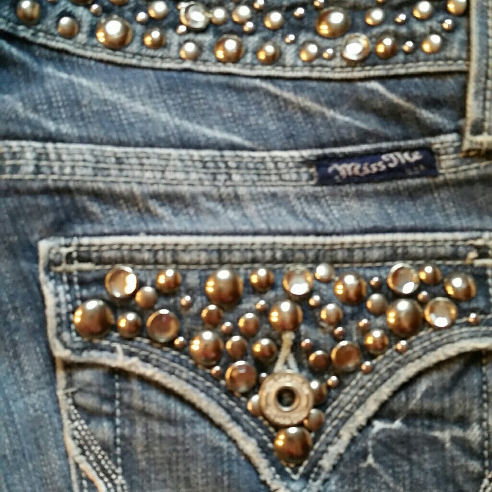 Miss Me Distressed Bling Out Jeans
