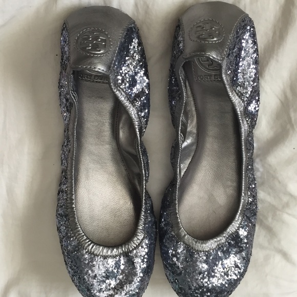 Tory Burch Shoes - Tory Burch glitter ballet flats NWT