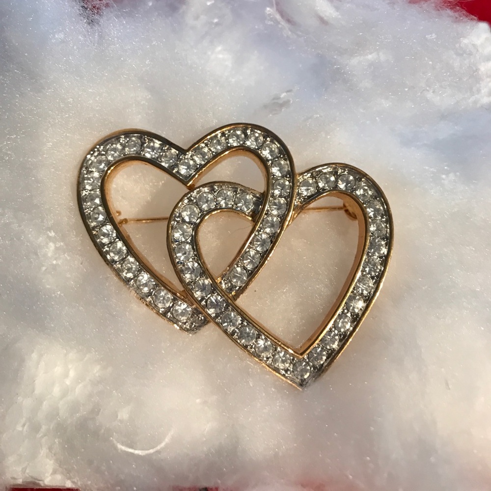 🎅🏻Large Double ❤️ Brooch