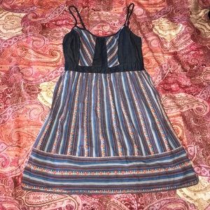 Blue Jean Beautiful Dress with beautiful pattern-S