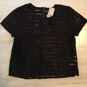 Black lace top