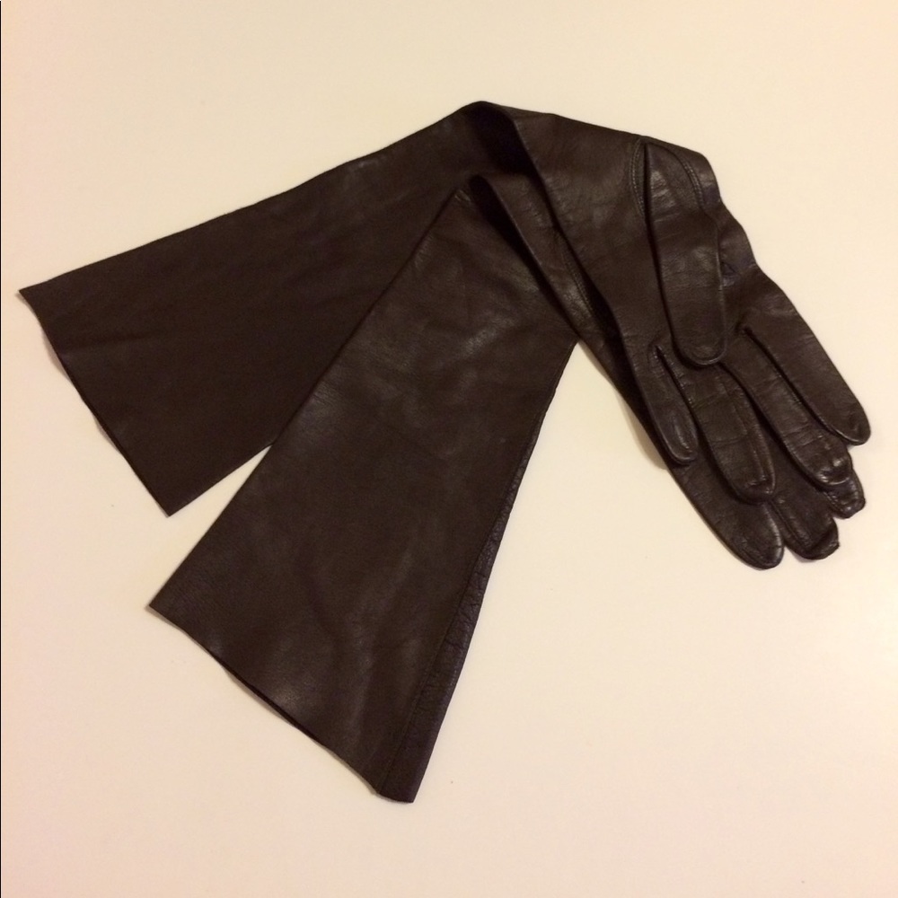 Vintage elbow length leather glovers