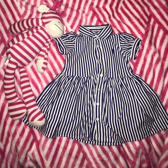 Ralph Lauren Other - Ralph Lauren Baby Girl Dress 6M Blue&White