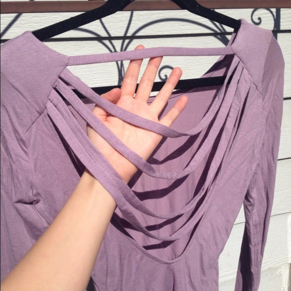Purple cage long-sleeve shirt