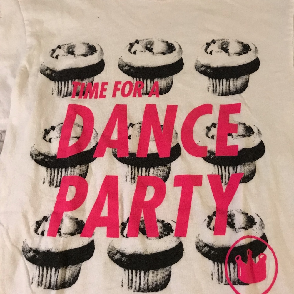 American Apparel White Cupcake "Dance Party" Tee - Picture 2 of 3