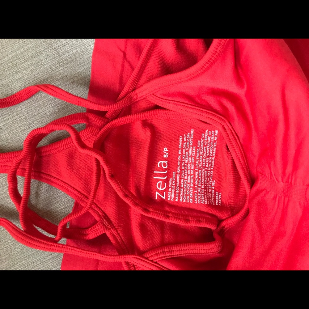 Red Workout tank