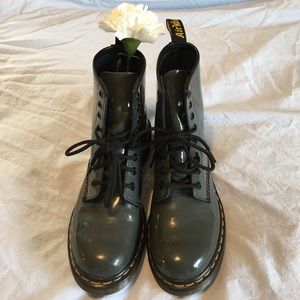 Gray Doc Martens