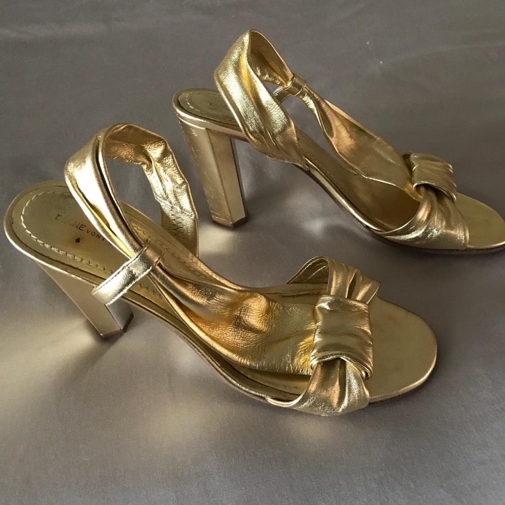 DVF Gold Shoe