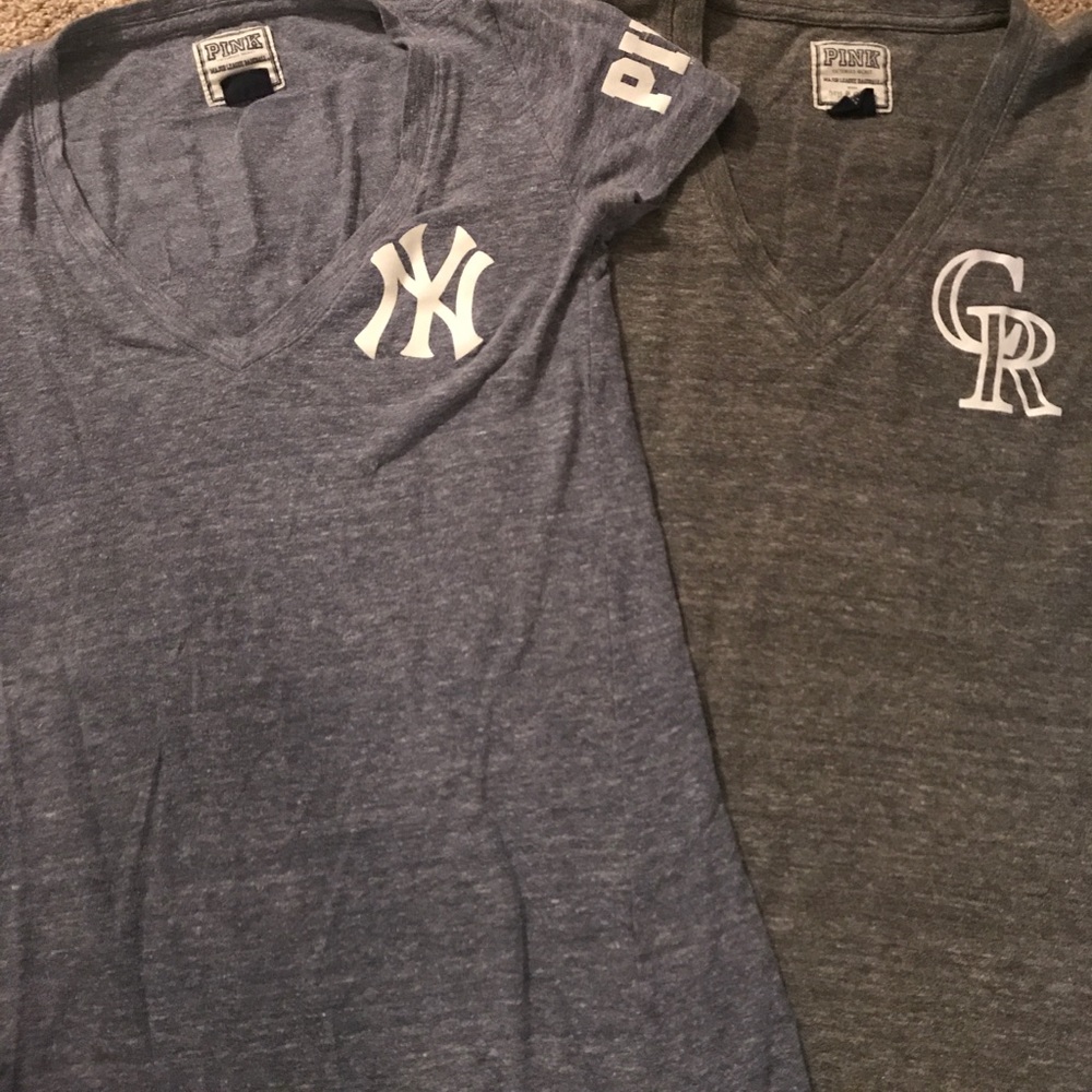 Lot of 2 PINK VS game day tees!