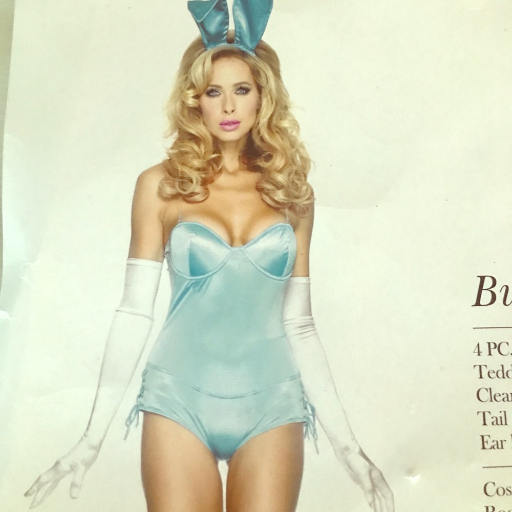 Blue Playboy Bunny Halloween Costume